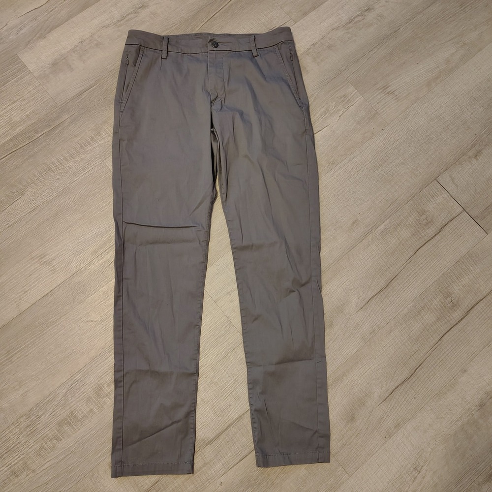 Birddogs Boomstick Mens Grey Chino Pants 32x32 Cotton Nylon Stretch Activewear